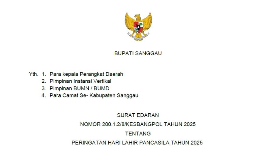 PERINGATAN HARI LAHIR PANCASILA TAHUN 2025